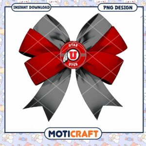 Utah Utes Bow PNG Instant Download Design