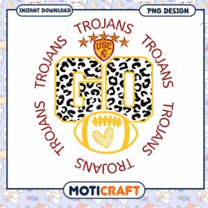 USC Trojans PNG Design Go Football Instant Download