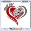 UNLV Heart Football PNG Design Instant Download Art