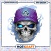 Unique Skull Design with Purple Hat for Tar Heels Fans 1 Unique Skull Design with Purple Hat for Tar Heels Fans