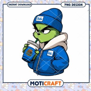 UCLA Grinch PNG Design for Instant Download Art