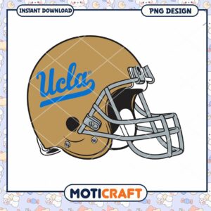 UCLA Football Helmet PNG Design for Instant Download
