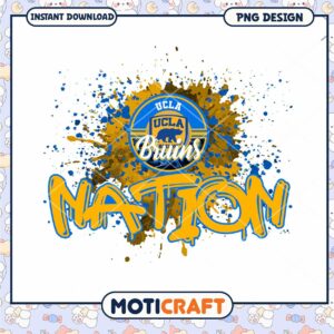 UCLA Bruins Nation Art PNG Design Instant Download