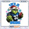 UCLA Bruins Holiday Grinch Football PNG Design Download