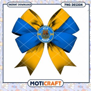 UCLA Bruins Bow Clipart Instant Download PNG Design