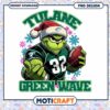 Tulane Green Wave Grinch Football PNG Instant Download