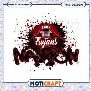 Troy Trojans Nation Graphic Design Instant Download PNG