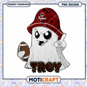 Troy Trojans Ghost PNG Design for Instant Download