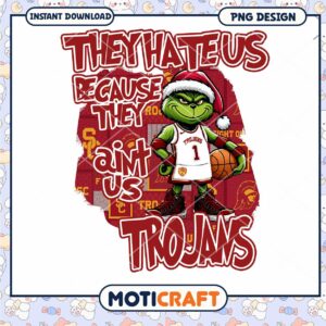 Trojans Basketball Grinch Fun PNG Design Download