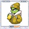 Trendy Grinch Character PNG Design for Instant Download