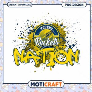 Toledo Rockets Nation PNG Instant Download Design Art