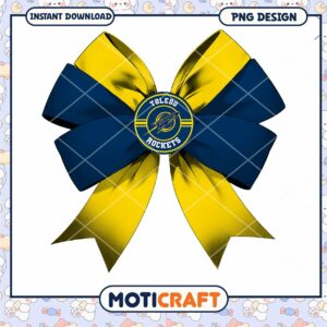 Toledo Rockets Bow PNG Design for Instant Download