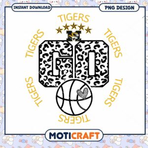 Tigers Basketball Go PNG Design for Instant Download