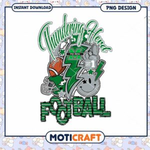 Thundering Herd Football PNG Design for Sports Fans