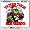 Texas Tech Red Raiders Grinch Christmas PNG Design