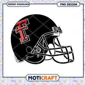 Texas Tech Football Helmet PNG Instant Download Design