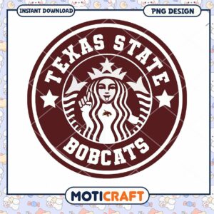 Texas State Bobcats PNG Design Instant Download Graphic