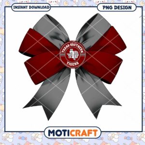 Texas Southern Tigers Bow PNG Design for Download