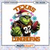 Texas Longhorns Grinch Football PNG Holiday Design 2 Texas Longhorns Grinch Football PNG Holiday Design