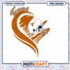 Texas Football Helmet Heart Design PNG Instant Download