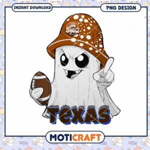 Texas Ghost Sports PNG Design for Instant Download