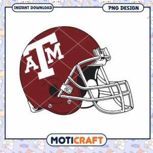Texas A&M Football Helmet PNG Downloadable Design File