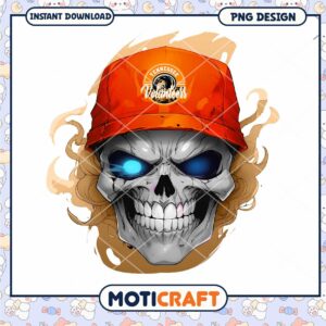 Tennessee Volunteers Skull Graphic PNG Download Design