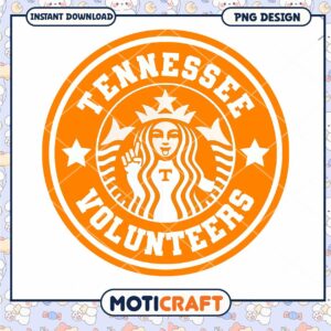 Tennessee Volunteers Retro Logo PNG Instant Download Design