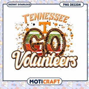 Tennessee Volunteers Go PNG Design Instant Download Art