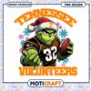 Tennessee Volunteers Grinch Football PNG Design Download