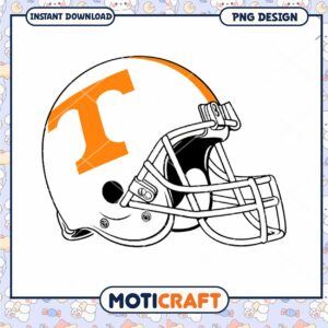 Tennessee Football Helmet PNG Design Instant Download