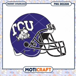 TCU Horned Frogs Football Helmet PNG Instant Download