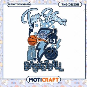 Tar Heels Basketball PNG Design for Fans and Decor