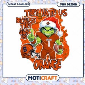 Syracuse Orange Football Cartoon Design PNG Download
