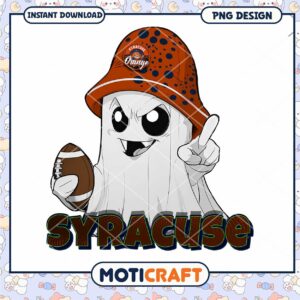 Syracuse Ghost Football PNG Design Digital Download Art
