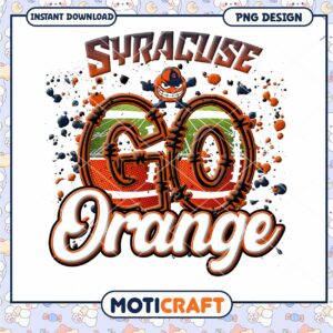 Syracuse Go Orange PNG Design Instant Download Art