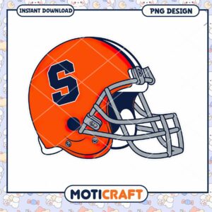 Syracuse Football Helmet PNG Design Instant Download