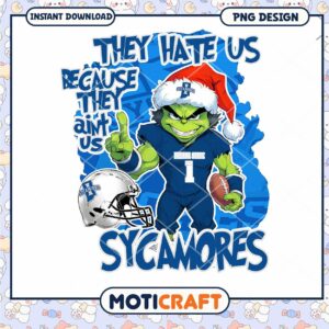 Sycamores Football PNG Artwork Instant Download Design
