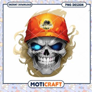 Stylish Skull Graphic Design Instant Download PNG File