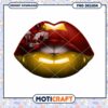 Stylish Lips Design with Team Colors PNG Download