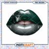 Stylish Green and Gray Lips PNG Instant Download Art