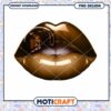 Stylish Brown Lip PNG Design for Instant Download Art