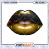 Stylish Black and Gold Lips PNG Instant Download Design 2 Stylish Black and Gold Lips PNG Instant Download Design