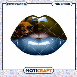 Stylish Bear Lip PNG Design for Instant Download Use