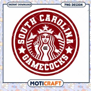 South Carolina Gamecocks Logo PNG Instant Download Design