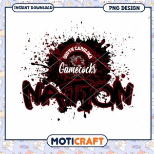 South Carolina Gamecocks Nation PNG Instant Download Design