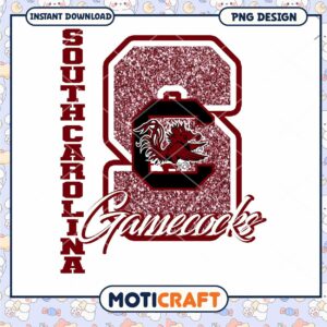 South Carolina Gamecocks Glitter PNG Instant Download Design