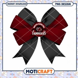 South Carolina Gamecocks Bow PNG Instant Download Design