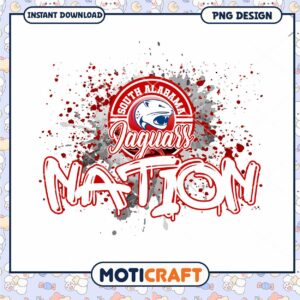 South Alabama Jaguars Nation PNG Graphic Design Download