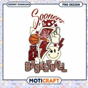 Sooners Basketball PNG Design for Instant Download Fun